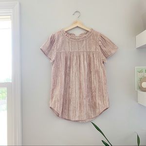 loft | velvet blush blouse
